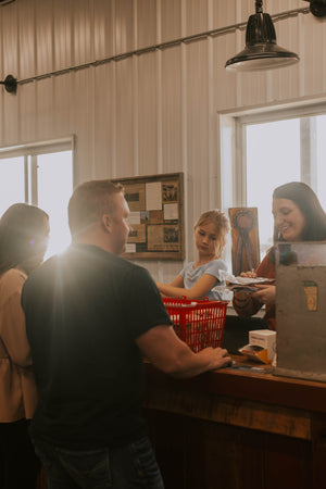 Shoppers in the store