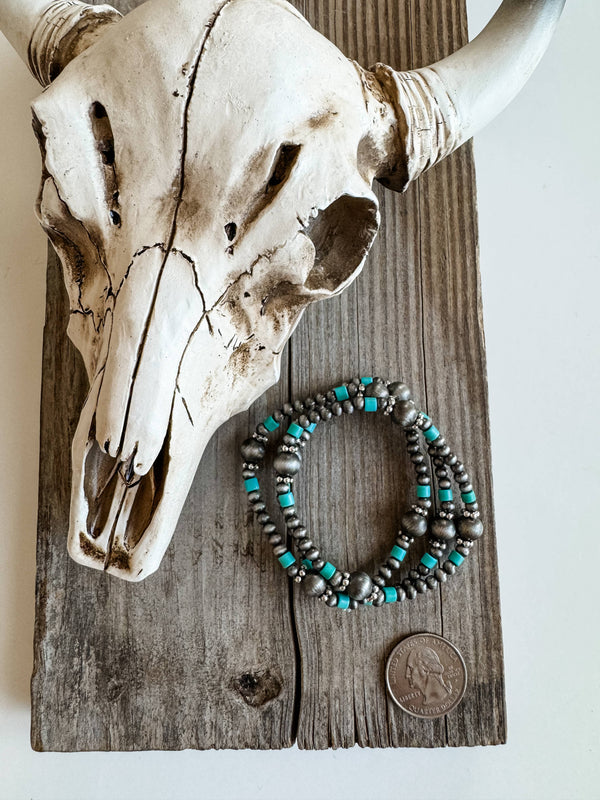 Navajo Bead Inspired Stretch Bracelets