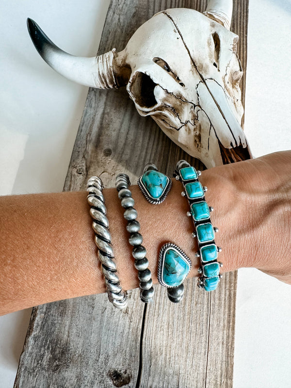 Western Design Stone Stackable Bracelets