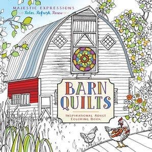 Barn Quilts (Coloring Book, Mother's Day Gifts)