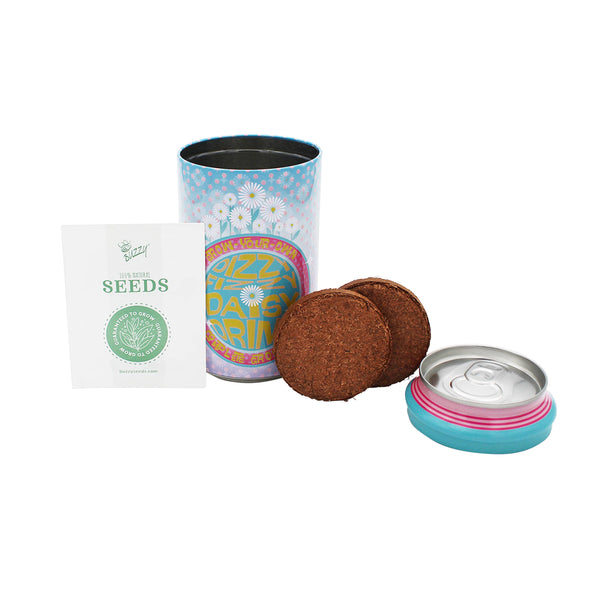 Soda Can Flower Grow Kit | Lavender Daisy Pansy | Garden Set