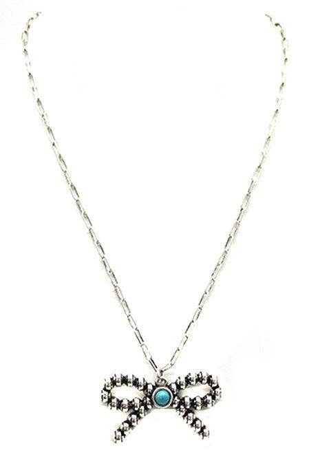 Western Bubble Ribbon Necklace