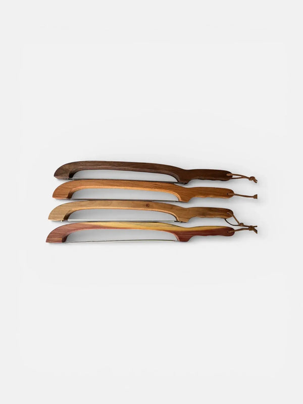 Handmade Sourdough Bread Knife Serrated Wooden Walnut Handle