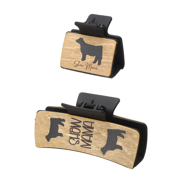 Western Animal Hair Claw Set - Leather Shark Clips_CWASC1619
