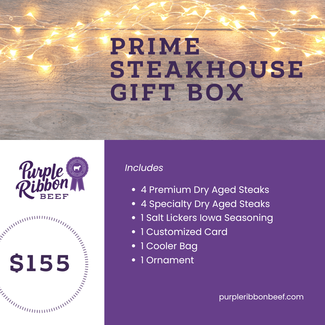 Prime Steakhouse Gift Box – Purple Ribbon Beef