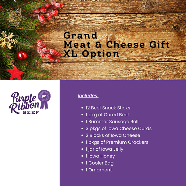 Description of Meat and Cheese Gift XL Option