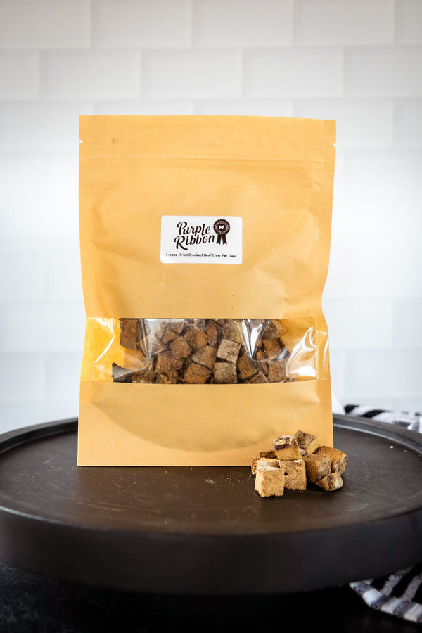 Freeze Dried Smoked Beef Liver Pet Treat