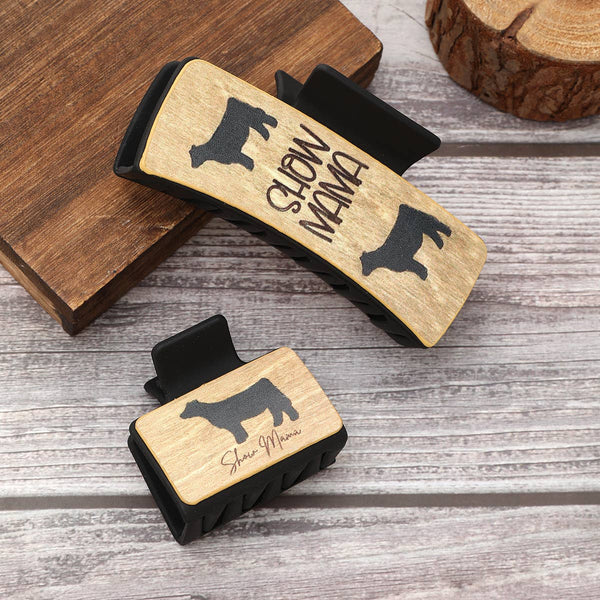 Western Animal Hair Claw Set - Leather Shark Clips_CWASC1619