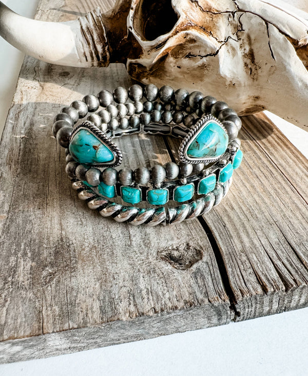 Western Design Stone Stackable Bracelets
