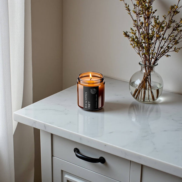 Eucalyptus Drift Wellness Candle | Beeswax + Tallow | 9 oz