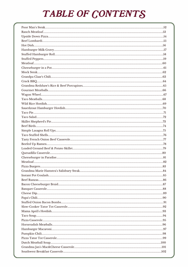 The Ultimate Ground Beef Cookbook