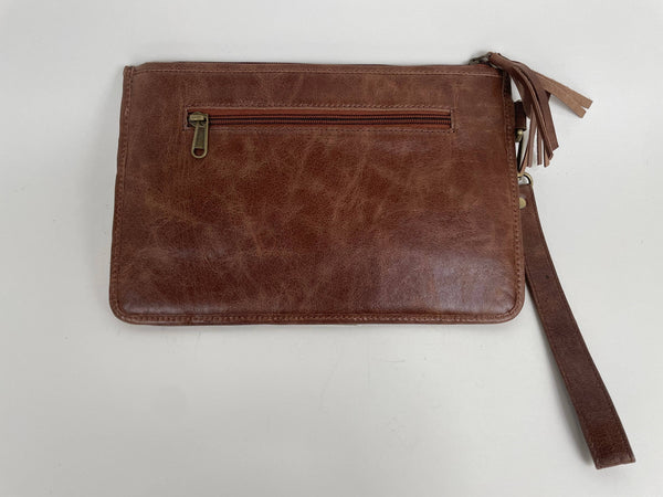 Emily Wristlet Cowhide Pouch