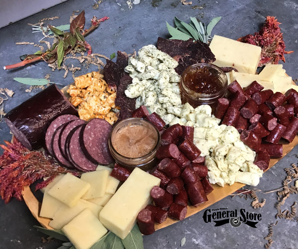 Meat & Cheese Gift Box, Purple Ribbon Beef